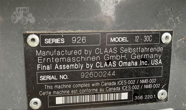 Image of CLAAS 12-30C equipment image 1