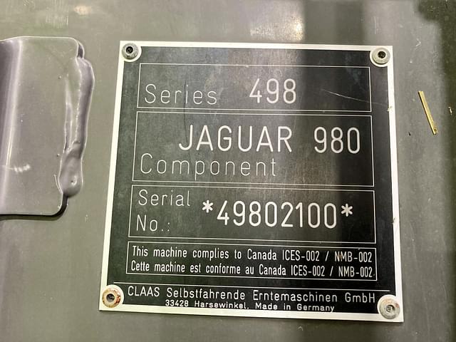 Image of CLAAS Jaguar 980 equipment image 2