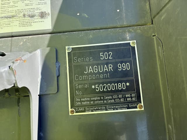 Image of CLAAS Jaguar 990 equipment image 3