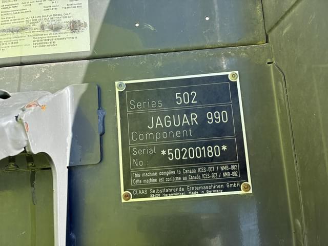Image of CLAAS Jaguar 990 equipment image 3