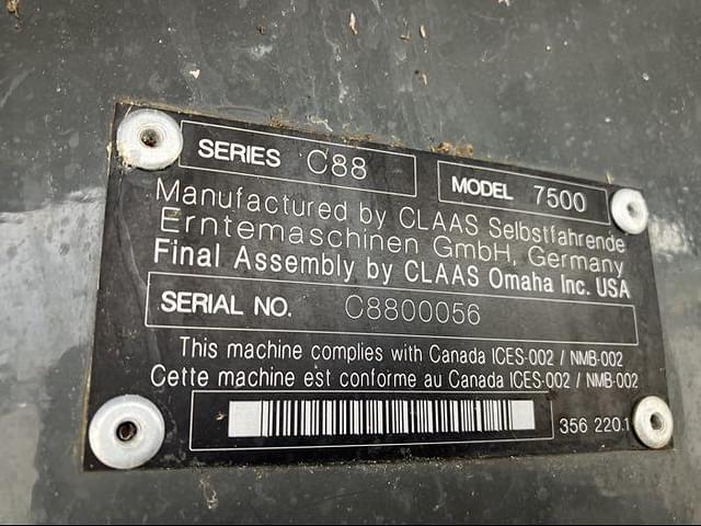 Image of CLAAS Lexion 7500 equipment image 3