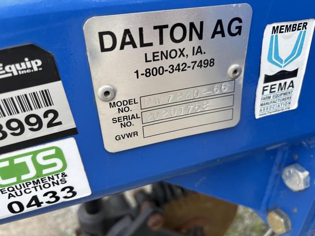 Image of Dalton Ag. DW7240 equipment image 4