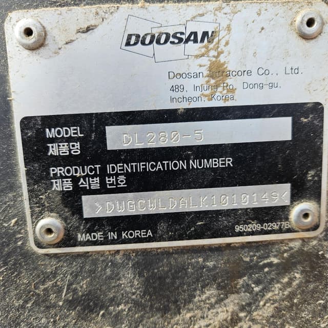 Image of  Doosan DL280 equipment image 1