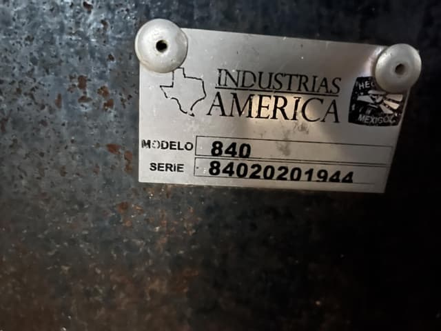 Image of Industrias America 840 equipment image 1