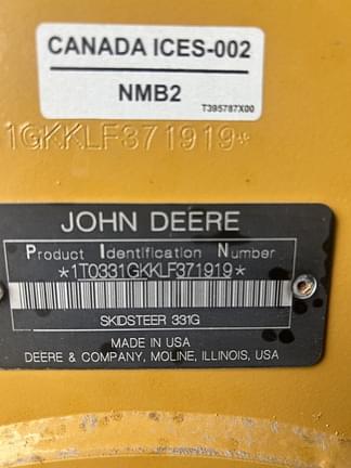 Image of John Deere 331G equipment image 1