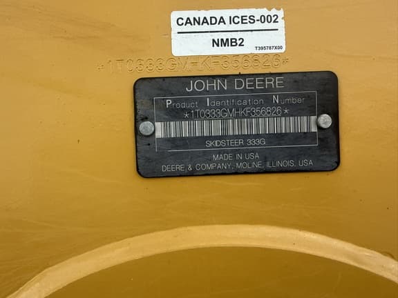 Image of John Deere 333G equipment image 4