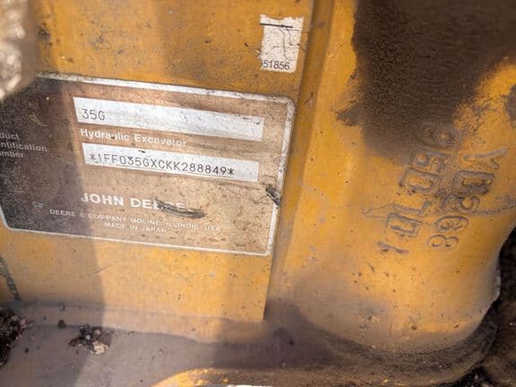 Image of John Deere 35G equipment image 4