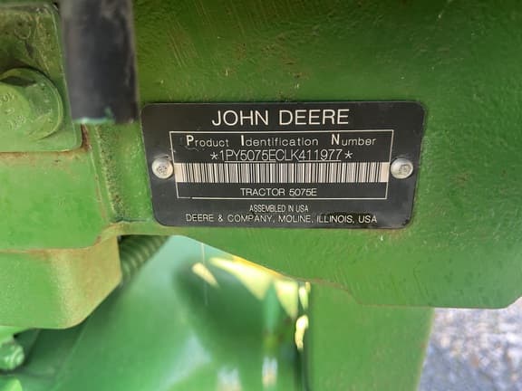 Image of John Deere 5075E equipment image 1