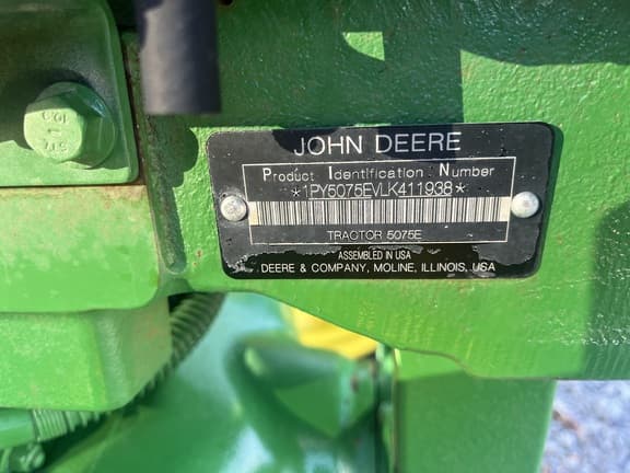 Image of John Deere 5075E equipment image 1