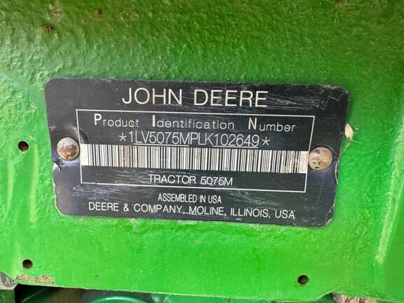 Image of John Deere 5075M equipment image 4