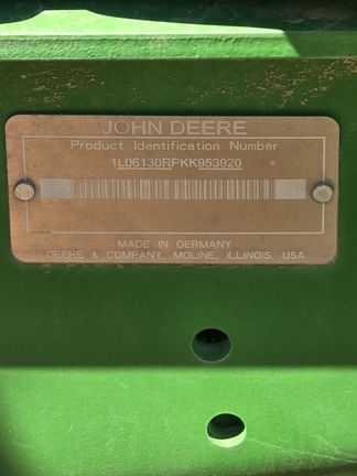2020 John Deere 6130R Equipment Image0