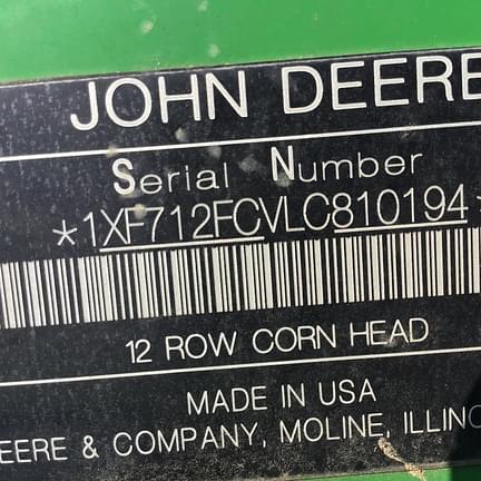 Image of John Deere 712FC equipment image 4