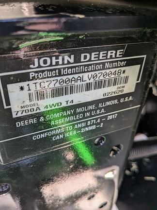 Image of John Deere 7700A equipment image 3