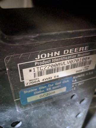 Image of John Deere 7700A equipment image 2