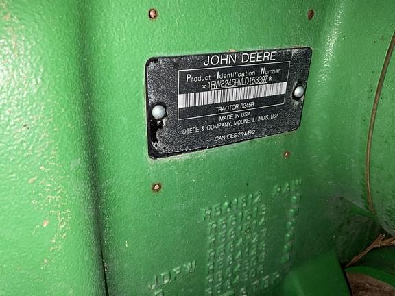 Image of John Deere 8245R equipment image 1