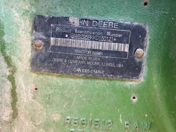 Image of John Deere 8295R equipment image 3