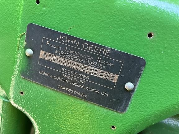 Image of John Deere 8295R equipment image 4