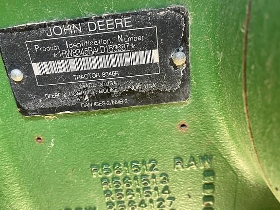 Image of John Deere 8345R equipment image 2