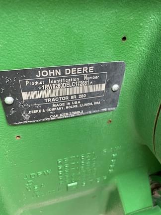2020 John Deere 8R 280 Equipment Image0