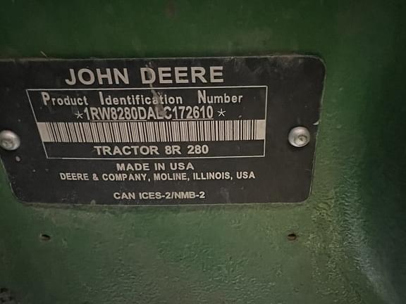 Image of John Deere 8R 280 equipment image 2