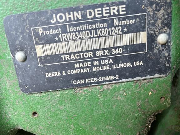 Image of John Deere 8RX 340 equipment image 3