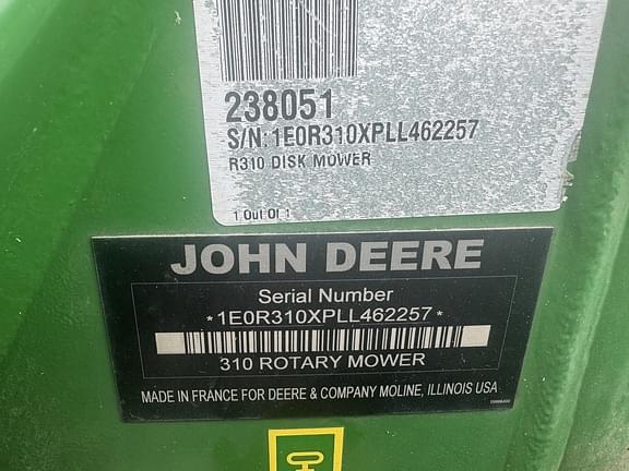 Image of John Deere R310 equipment image 1