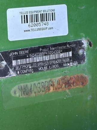 Image of John Deere R4038 equipment image 3