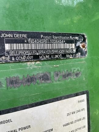 Image of John Deere R4045 equipment image 1