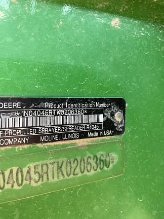 Image of John Deere R4045 equipment image 1
