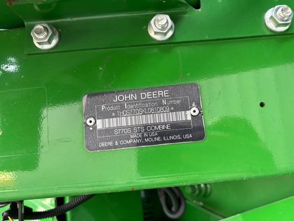 Image of John Deere S770 equipment image 2