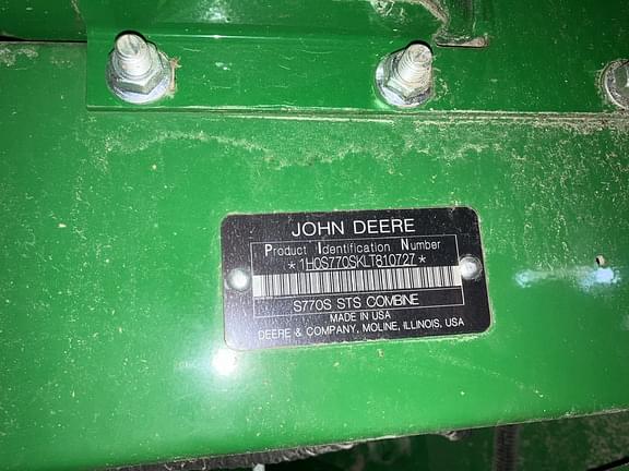 Image of John Deere S770 Primary image