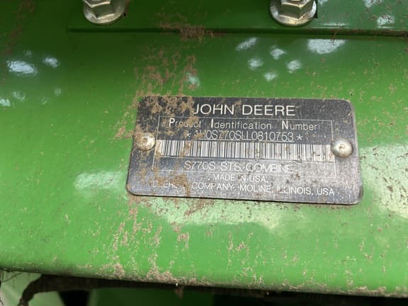 Image of John Deere S770 equipment image 2