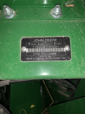 Image of John Deere S770 equipment image 3