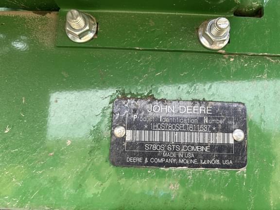 Image of John Deere S780 equipment image 3