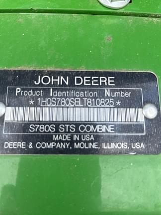 Image of John Deere S780 equipment image 2