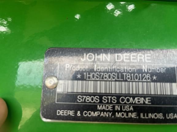 Image of John Deere S780 equipment image 3