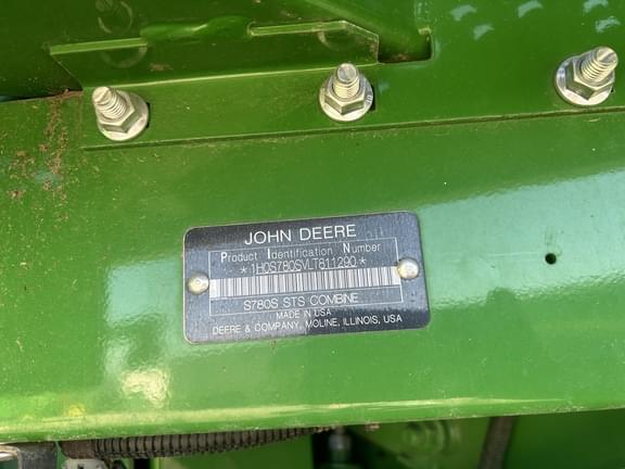 Image of John Deere S780 equipment image 4