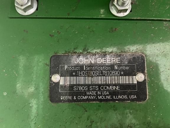Image of John Deere S780 equipment image 2