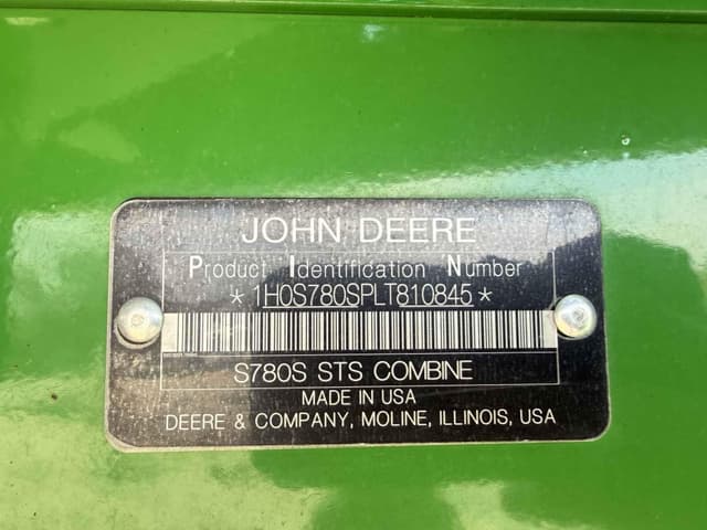 Image of John Deere S780 equipment image 1