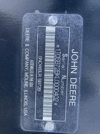 Image of John Deere SB72B equipment image 3