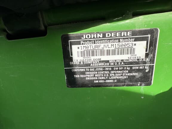 Image of John Deere Gator TX 4x2 equipment image 1