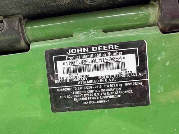 Image of John Deere Gator TX 4x2 equipment image 1