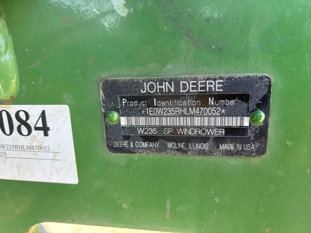 Image of John Deere W235 equipment image 1