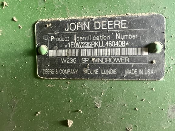 Image of John Deere W235 equipment image 4