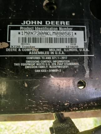 Image of John Deere X730 equipment image 2
