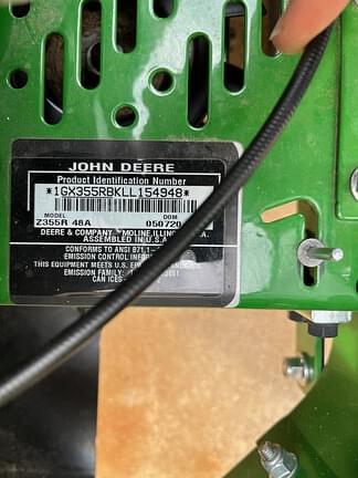 Image of John Deere Z355R equipment image 2