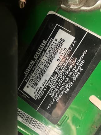 Image of John Deere Z540M equipment image 4