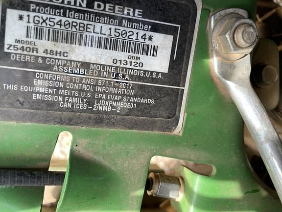 Image of John Deere Z540R equipment image 4