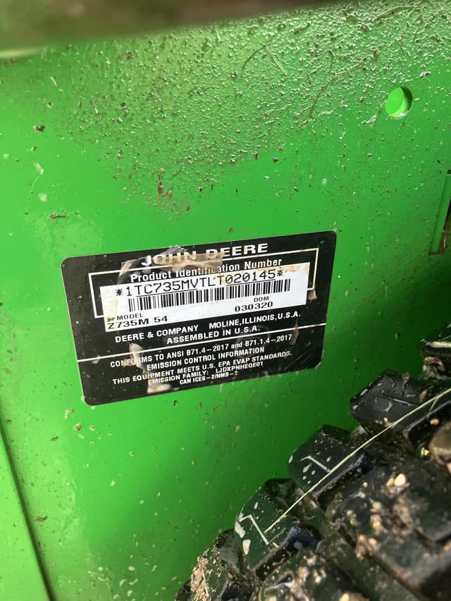 Image of John Deere Z735M equipment image 1