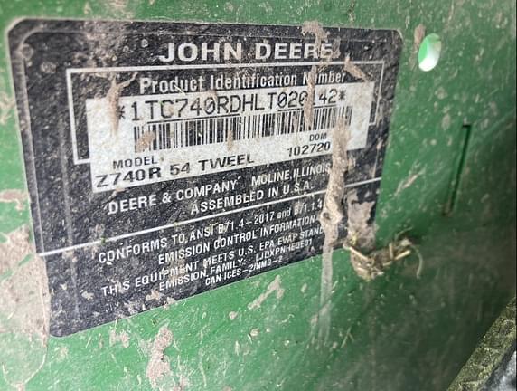 Image of John Deere Z740R equipment image 4